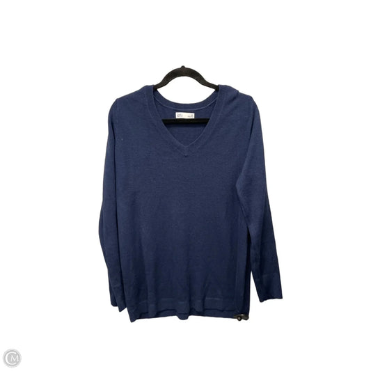 Top Long Sleeve By Croft And Barrow In Navy, Size: Xl
