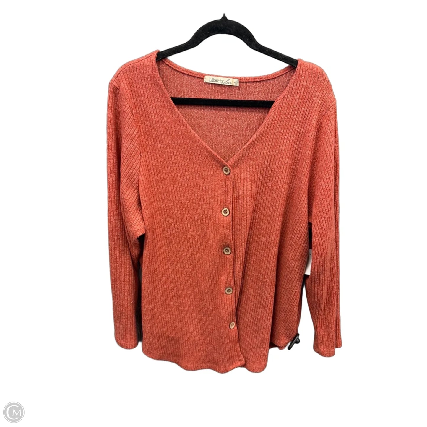 Sweater By Liberty Love In Orange, Size: 3x