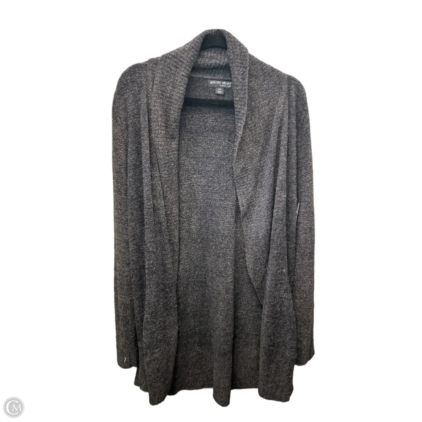 Sweater Cardigan By Barefoot Dreams In Grey, Size: L