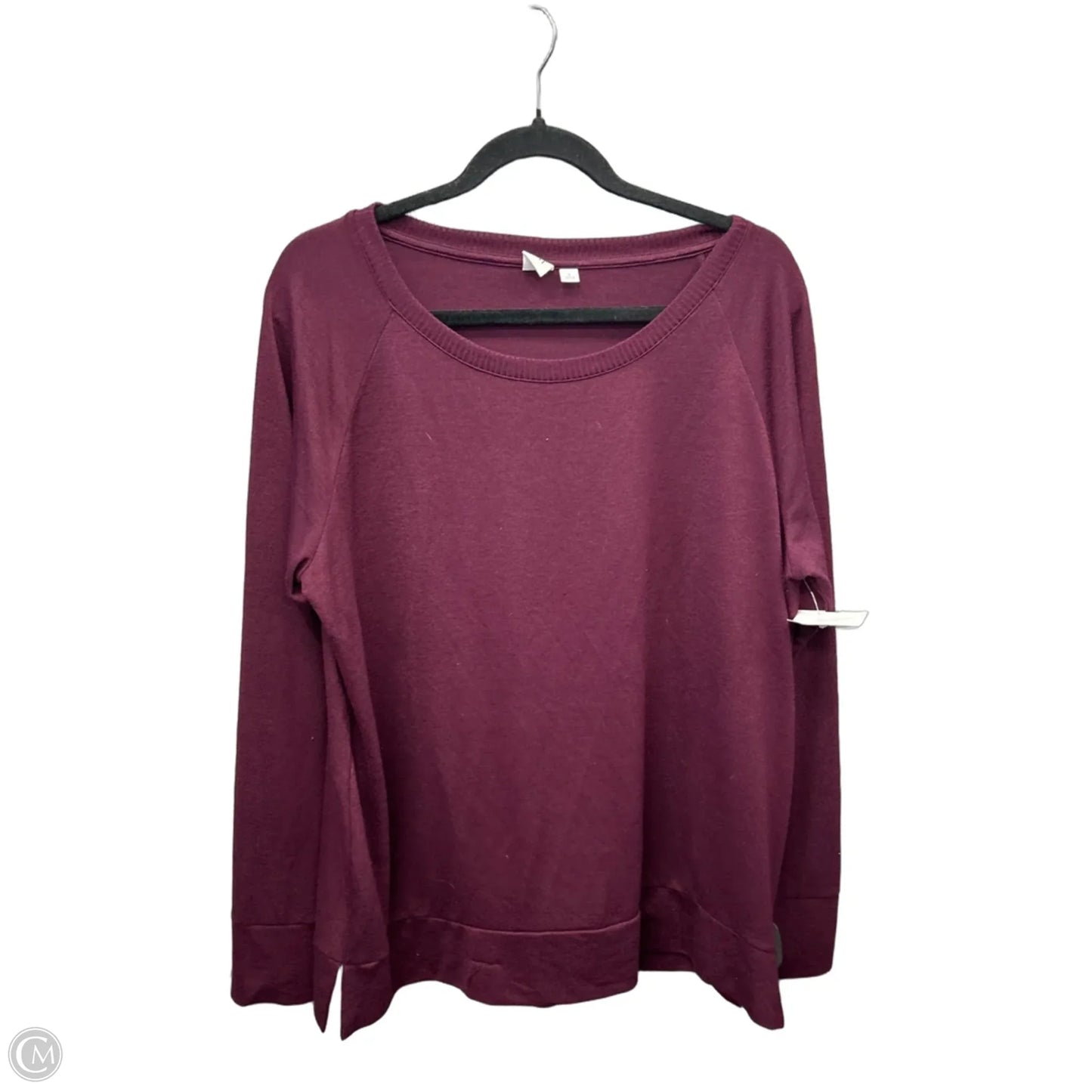 Top Long Sleeve Basic By Gap In Red, Size: L