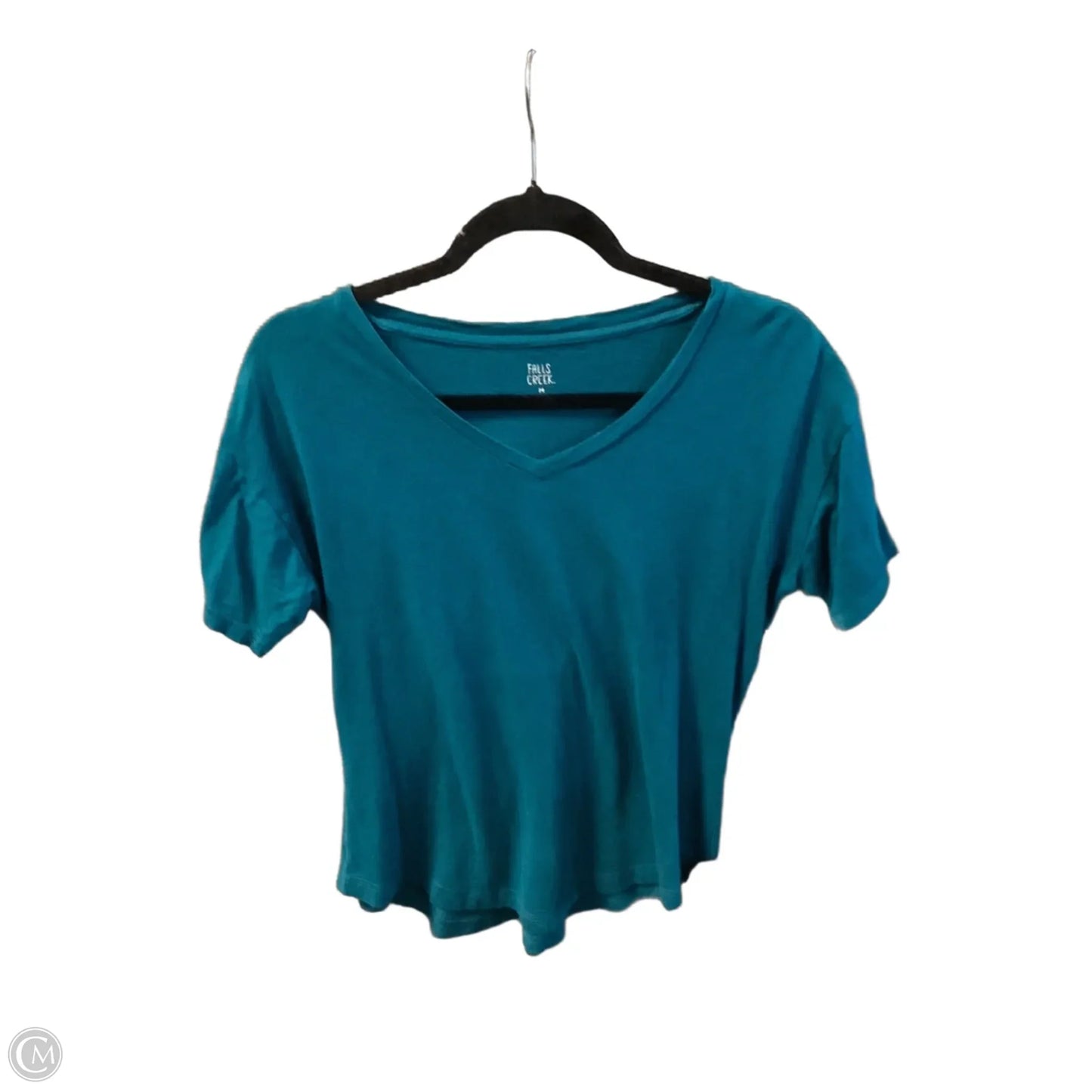Top Short Sleeve Basic By Falls Creek In Blue, Size: M