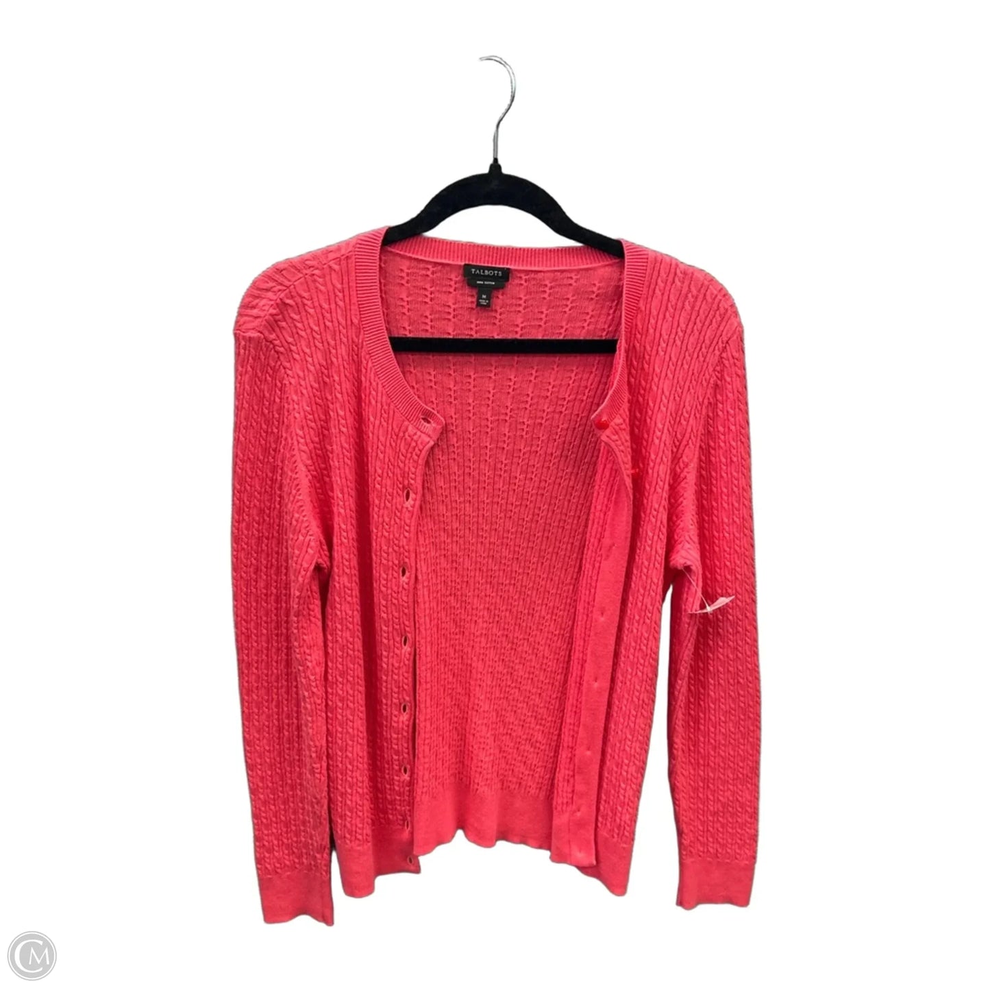 Cardigan By Talbots In Pink, Size: M