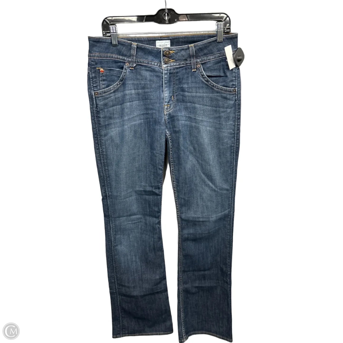 Jeans Boot Cut By Hudson In Blue Denim, Size: 10