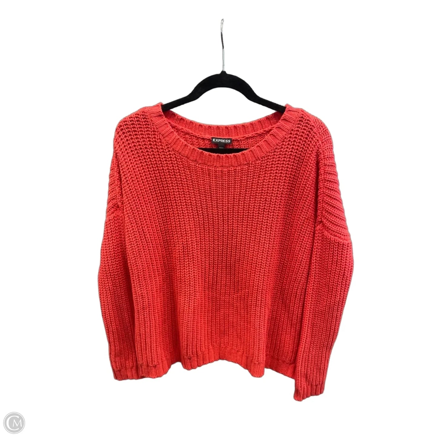 Sweater By Express In Orange, Size: M