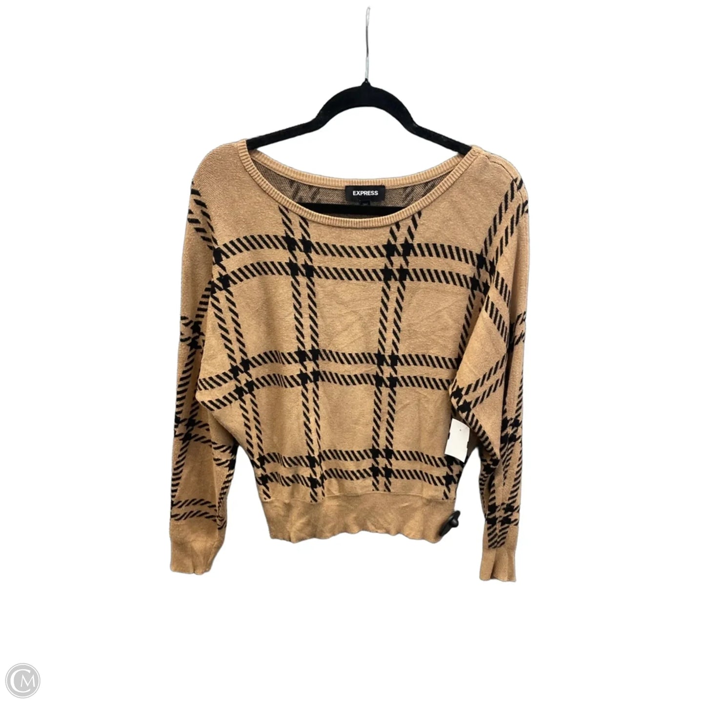 Sweater By Express In Black & Brown, Size: M