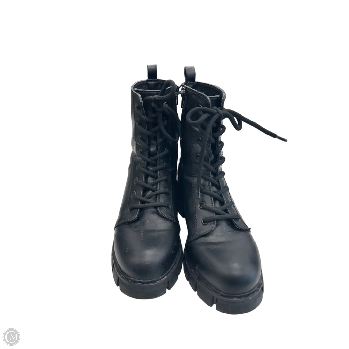 Boots Combat By Mia In Black, Size: 8.5