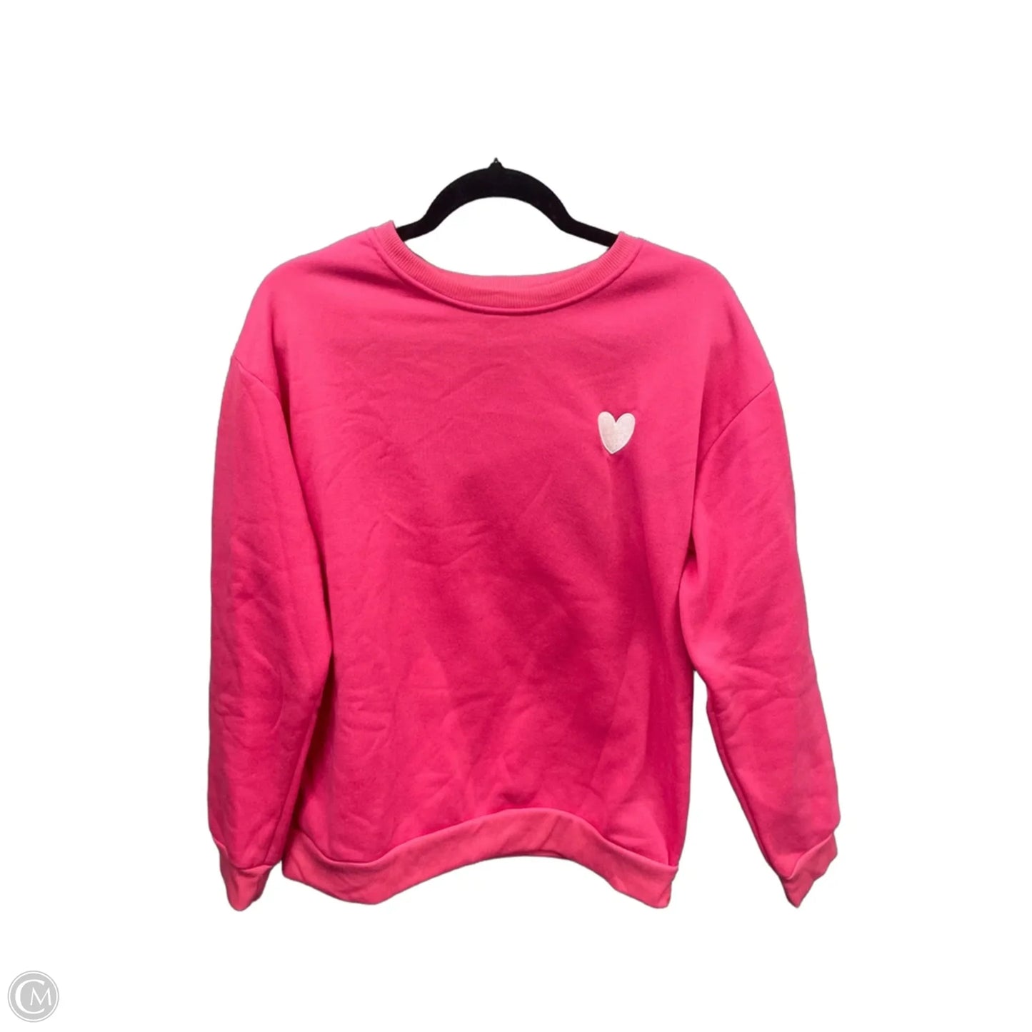 Sweatshirt Crewneck By Shein In Pink, Size: L
