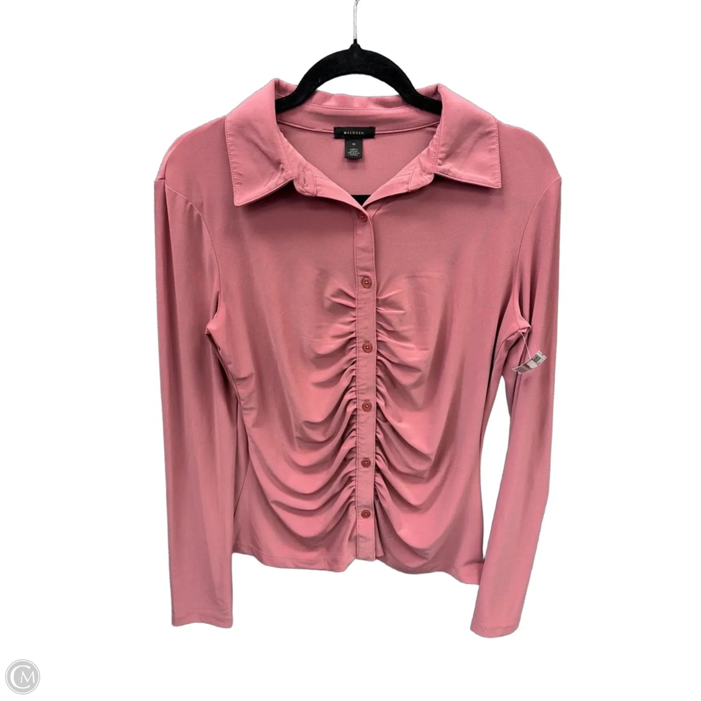 Top Long Sleeve By Halogen In Pink, Size: M