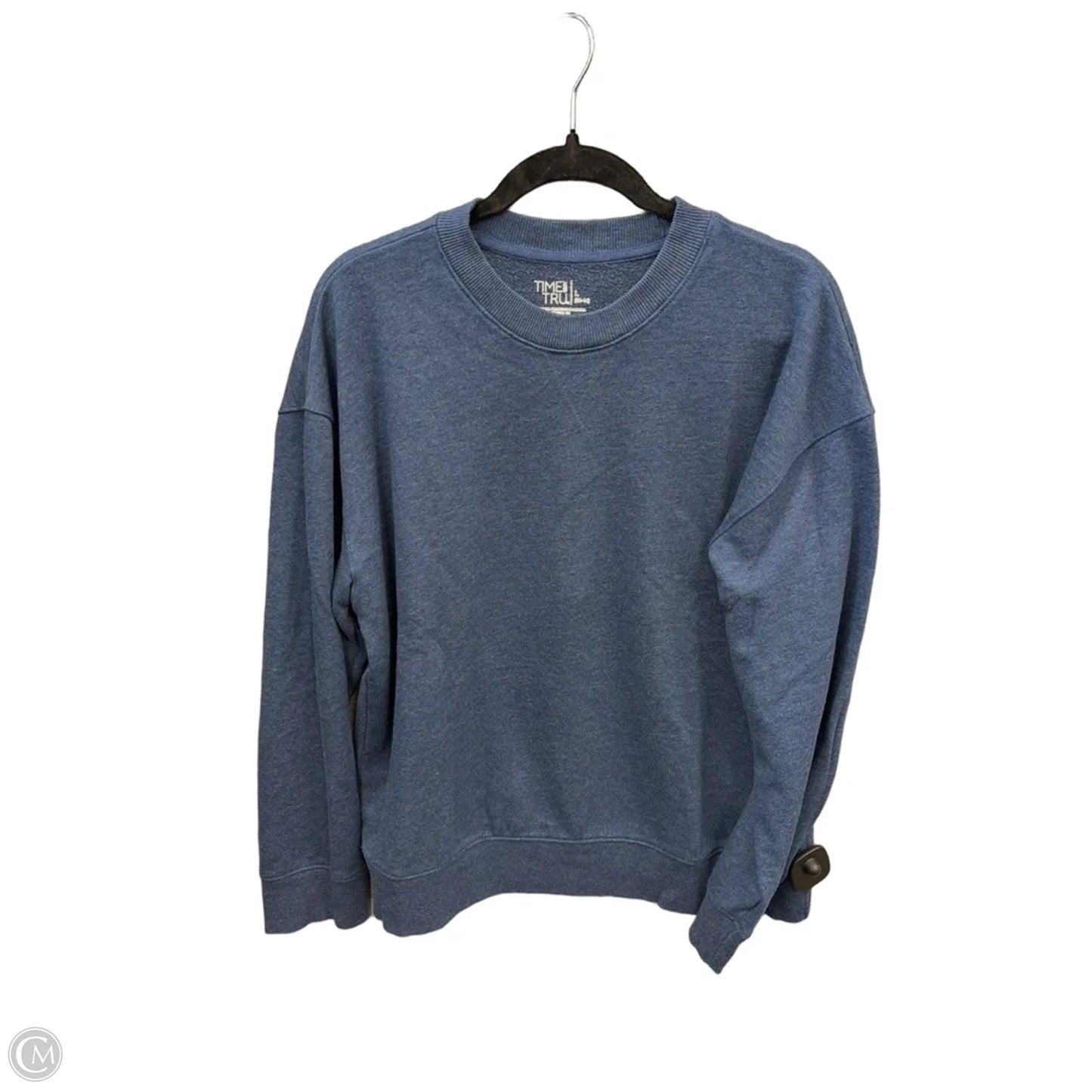 Top Long Sleeve By Time And Tru In Blue, Size: L