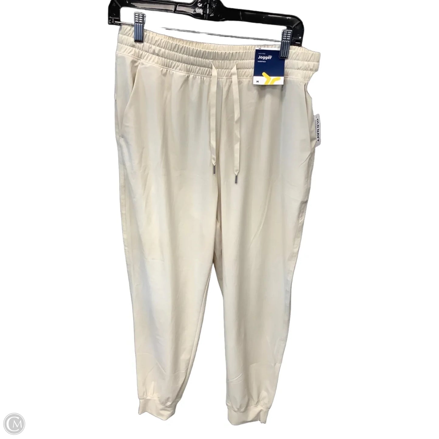 Athletic Pants By Old Navy In Cream, Size: M