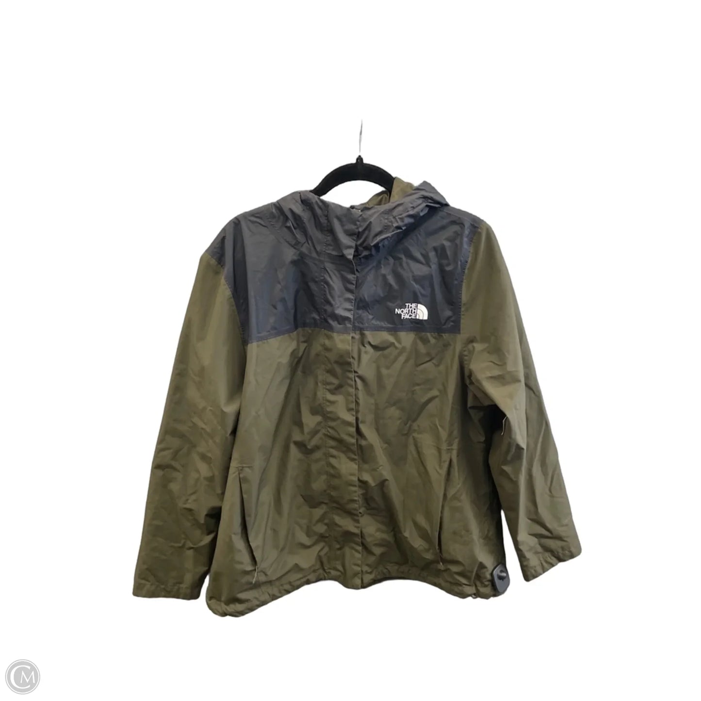 Jacket Windbreaker By The North Face In Black & Green, Size: Xl