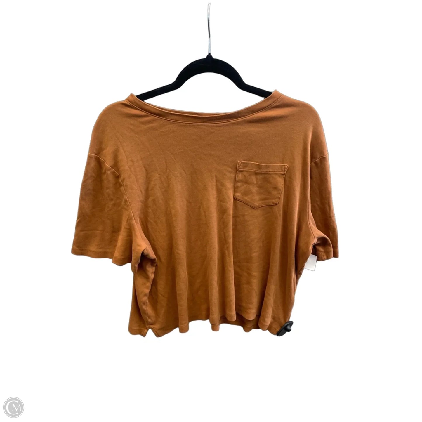 Top Short Sleeve Basic By A New Day In Orange, Size: Xl