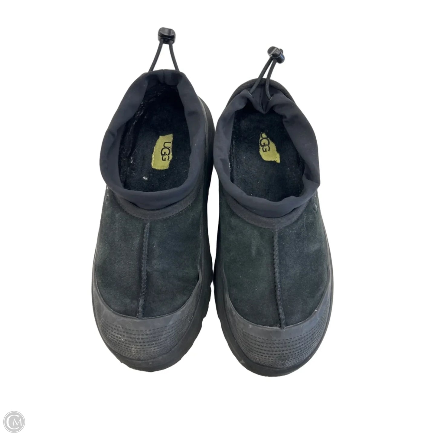 Slippers Designer By Ugg In Black, Size: 9