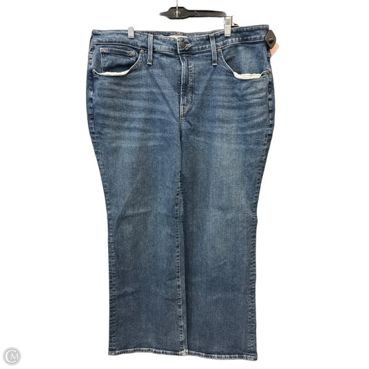 Jeans Flared By Madewell In Blue Denim, Size: 20