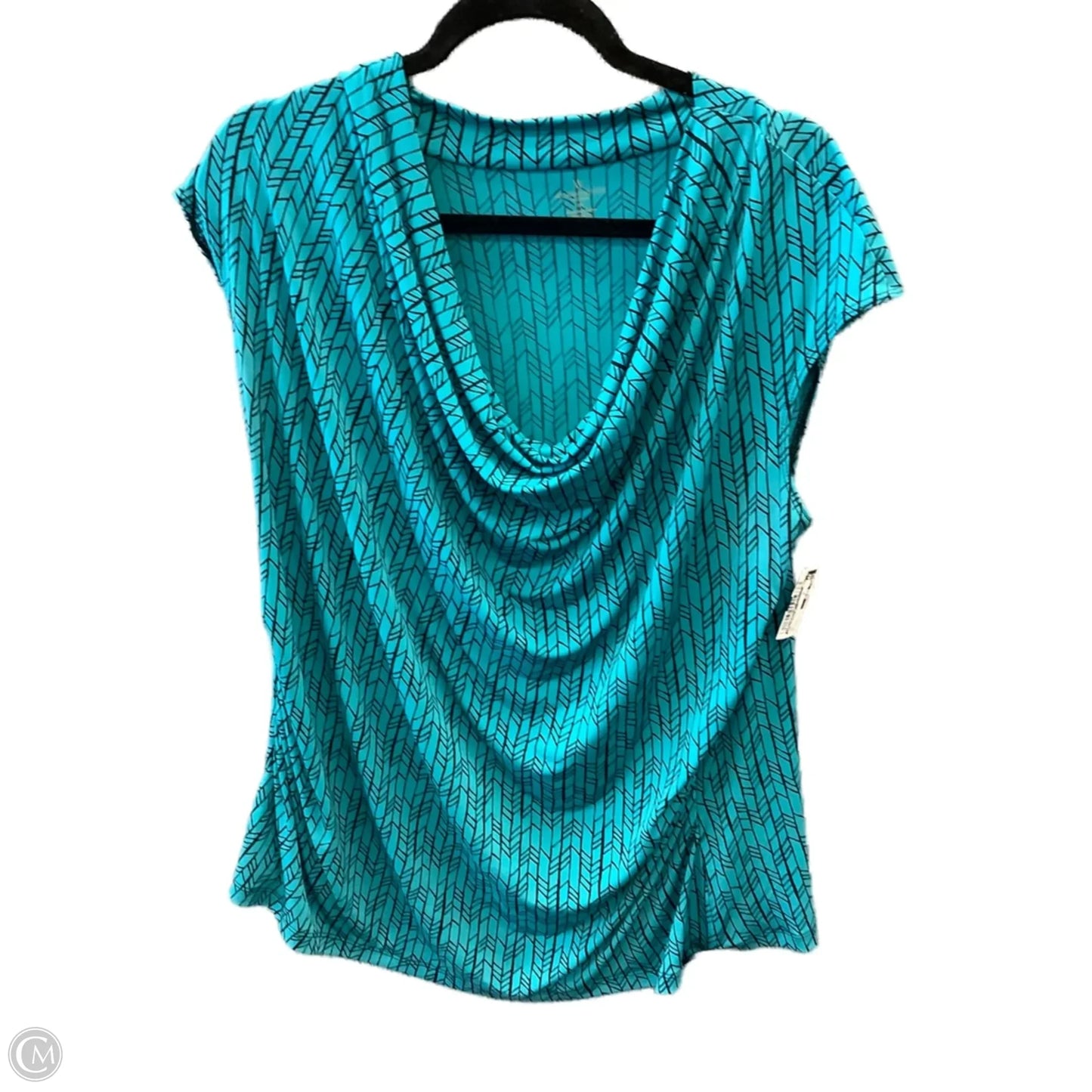 Top Sleeveless By Worthington In Blue, Size: 2x