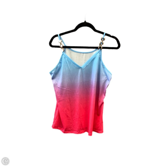 Top Sleeveless By Shein In Multi-colored, Size: L