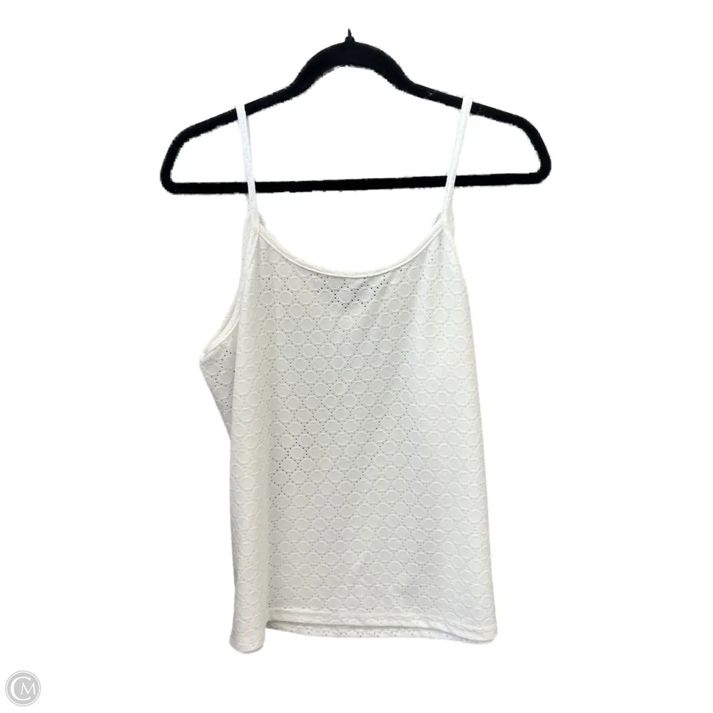 Top Sleeveless By Shein In White, Size: L