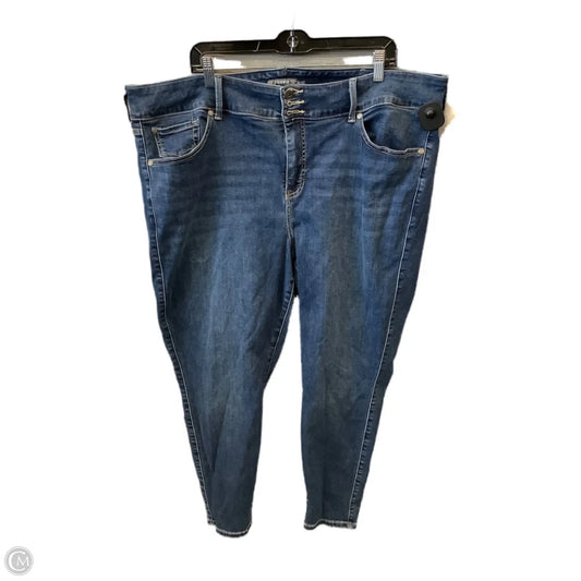 Jeans Skinny By Torrid In Blue Denim, Size: 24