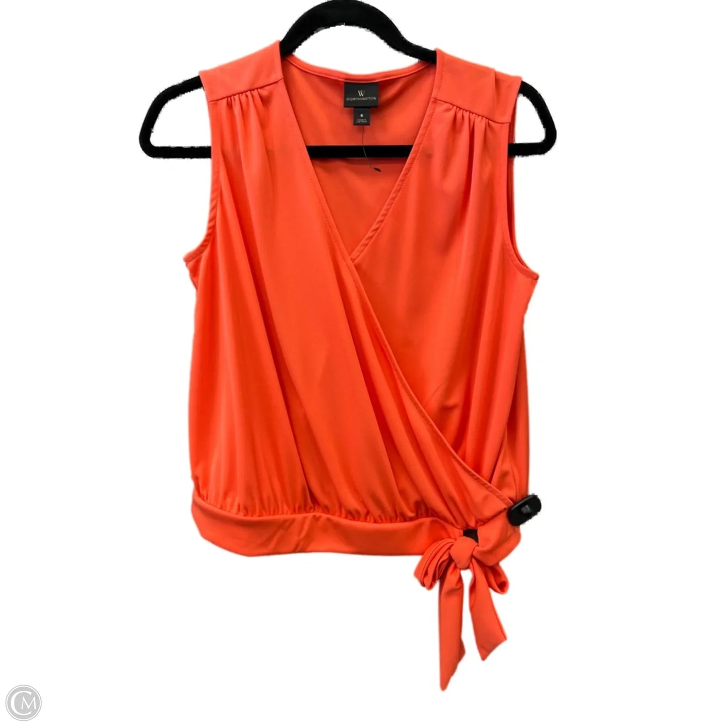 Top Sleeveless By Worthington In Orange, Size: S