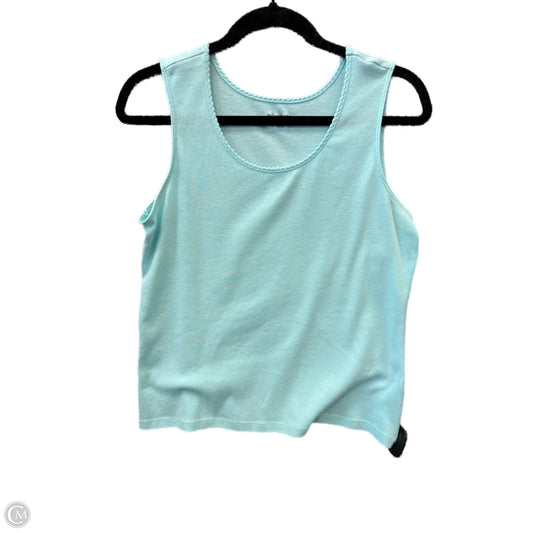 Top Sleeveless By Studio Works In Blue, Size: L