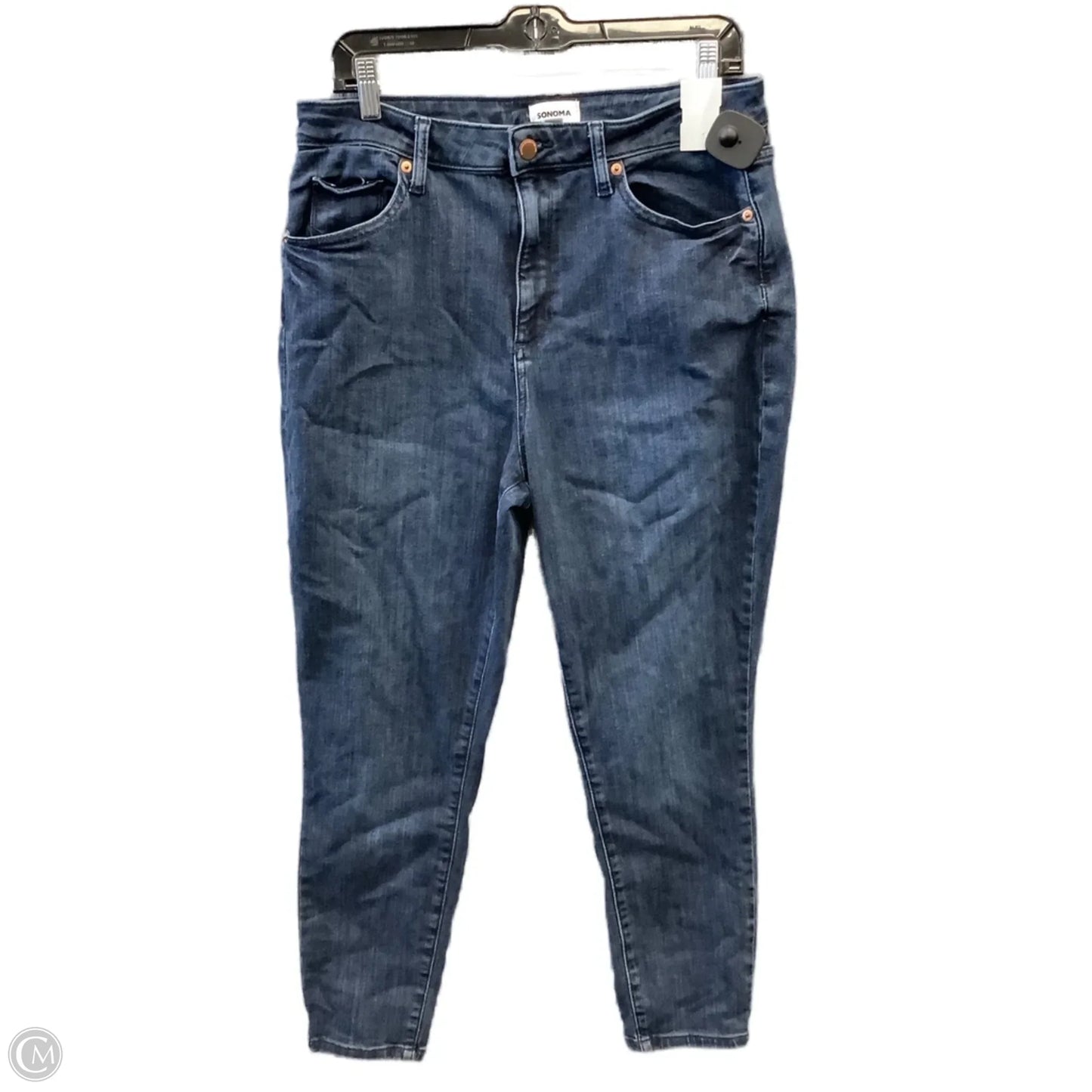 Jeans Skinny By Sonoma In Blue Denim, Size: 14