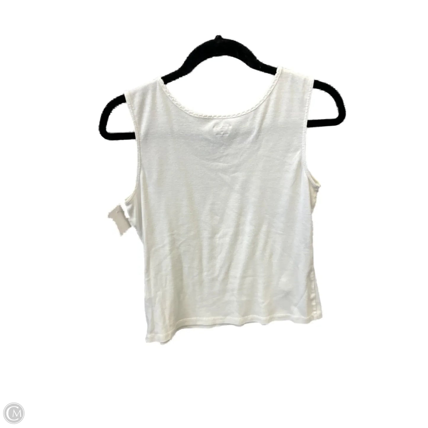 Top Sleeveless By Studio Works In White, Size: L