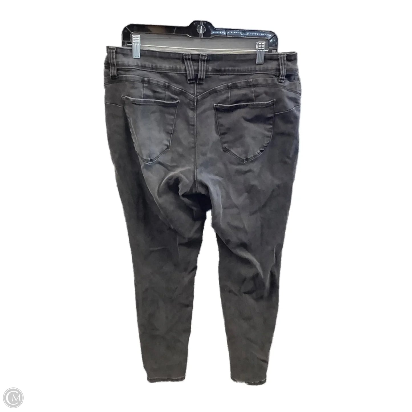 Jeans Skinny By Fashion Nova In Black Denim, Size: 16