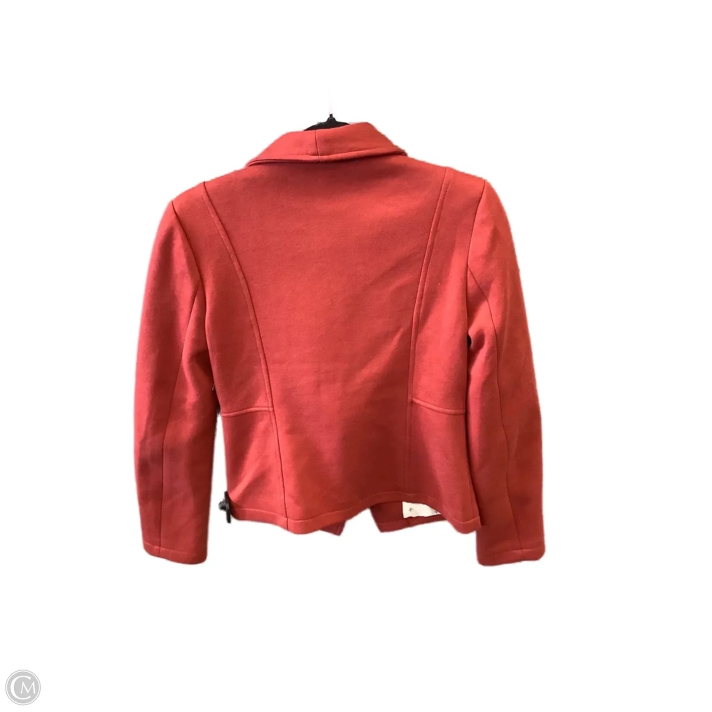 Jacket Moto By Clothes Mentor In Red, Size: S