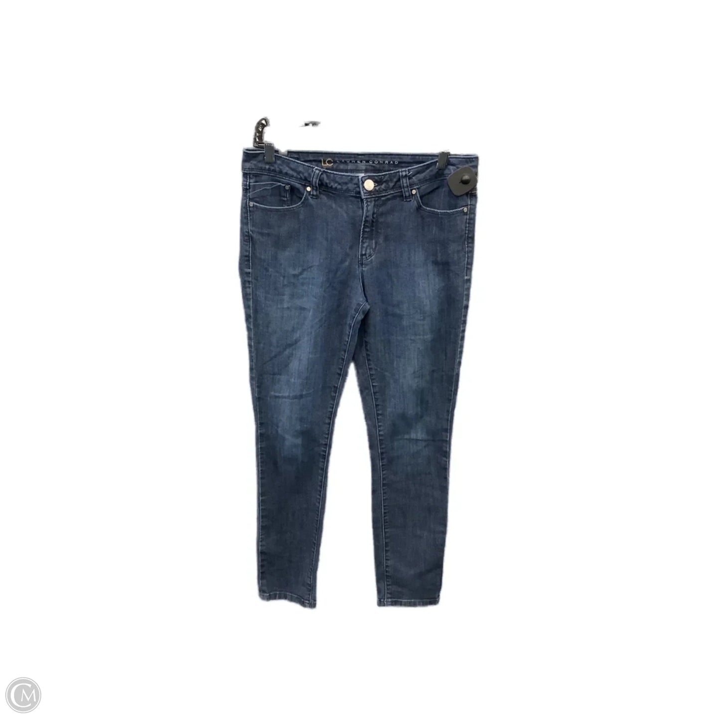 Jeans Skinny By Lc Lauren Conrad In Blue Denim, Size: 8