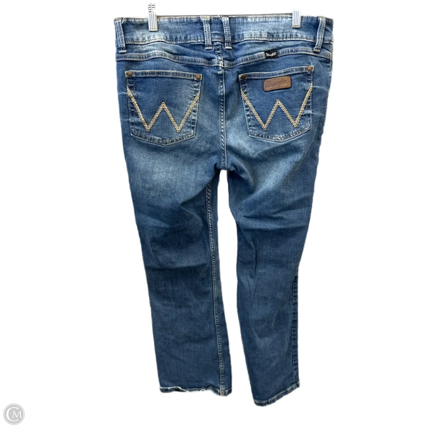 Jeans Boot Cut By Wrangler In Blue Denim, Size: 10