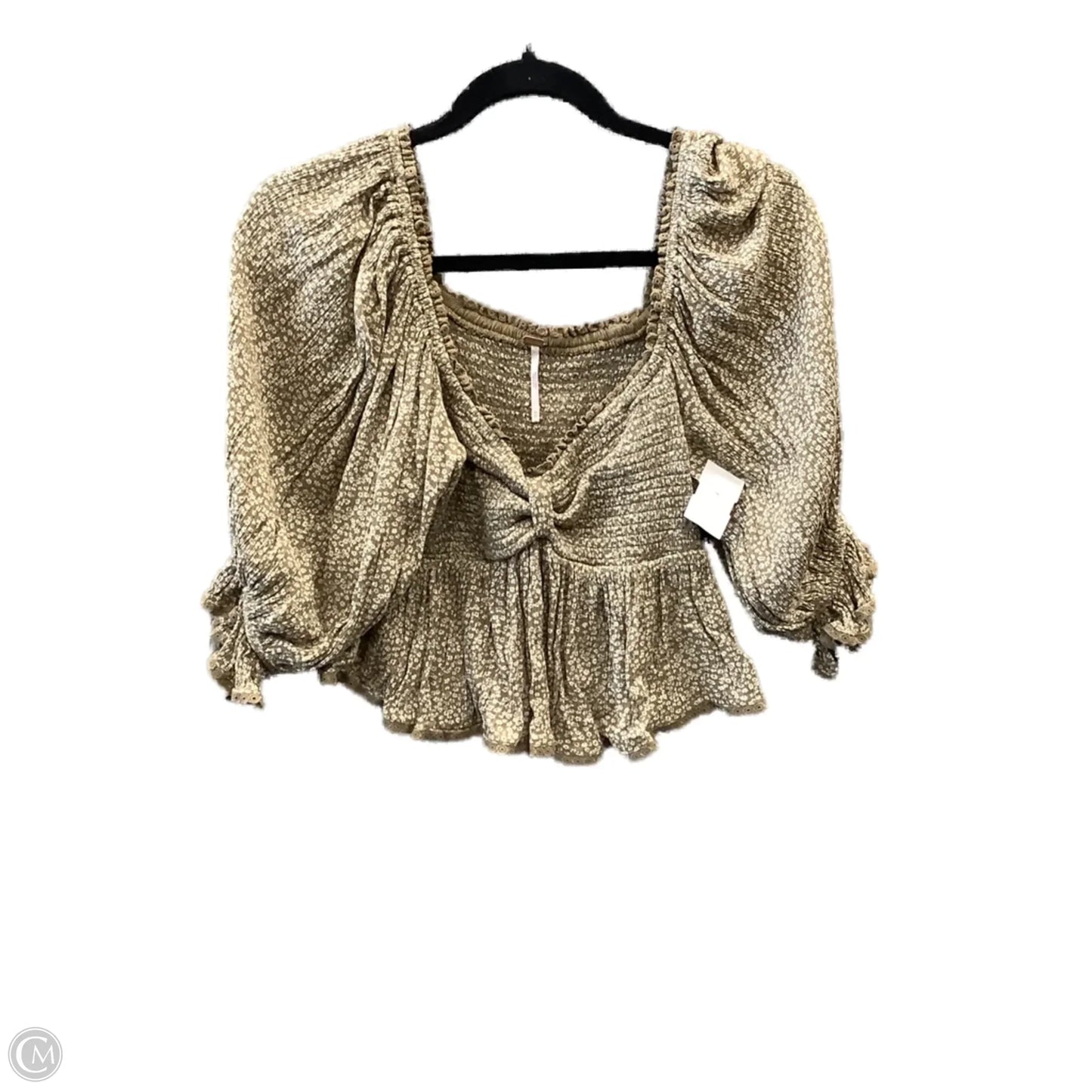 Top Long Sleeve By Free People In Green, Size: Xs