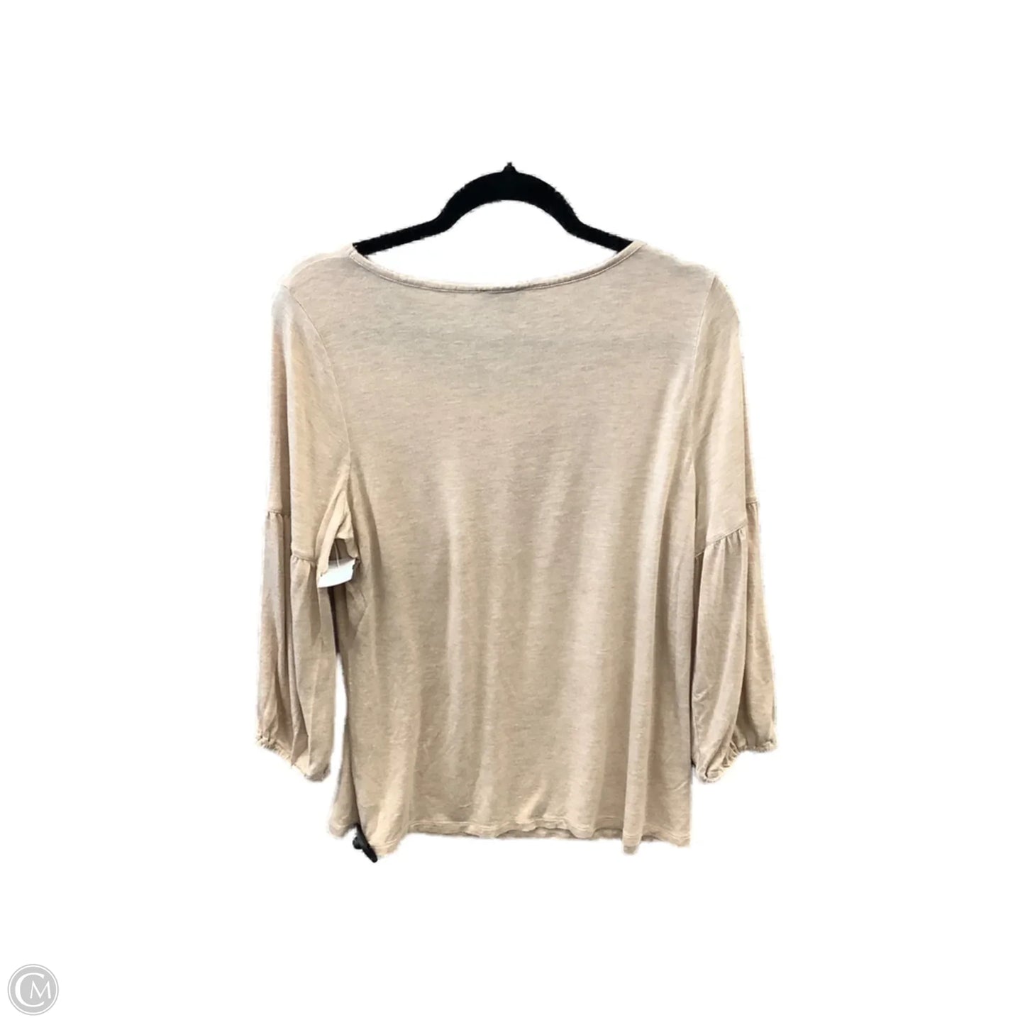 Top Long Sleeve By Talbots In Tan, Size: Xl