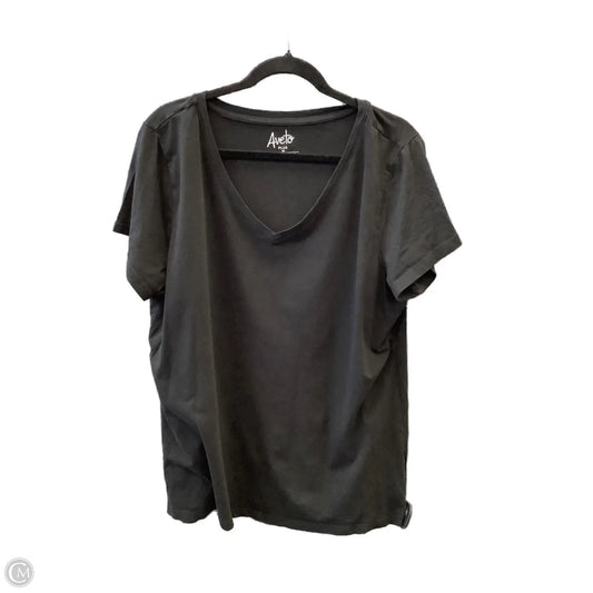 Top Short Sleeve By Clothes Mentor In Black, Size: 3x