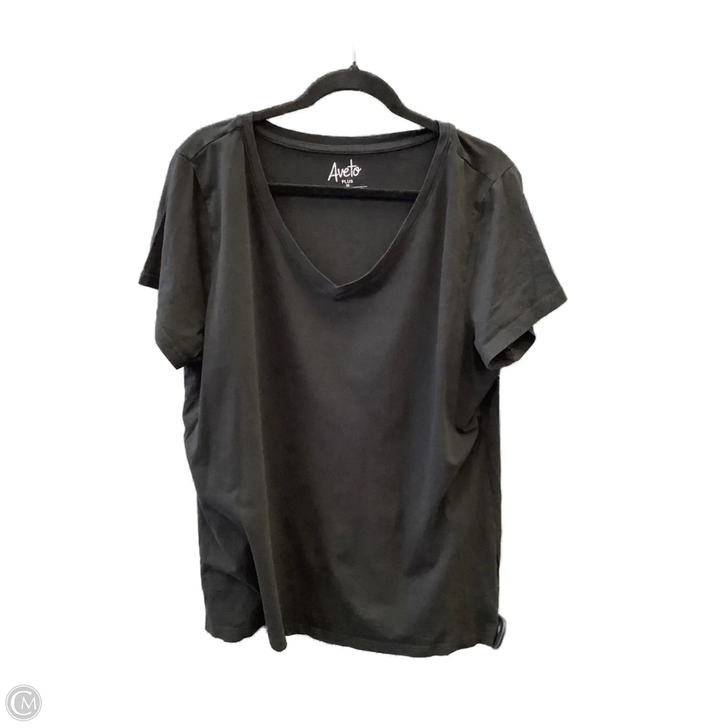 Top Short Sleeve By Clothes Mentor In Black, Size: 3x