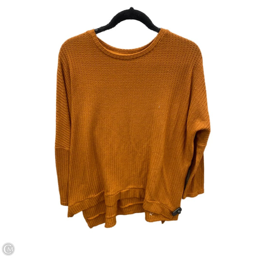 Top Long Sleeve By Clothes Mentor In Orange, Size: M