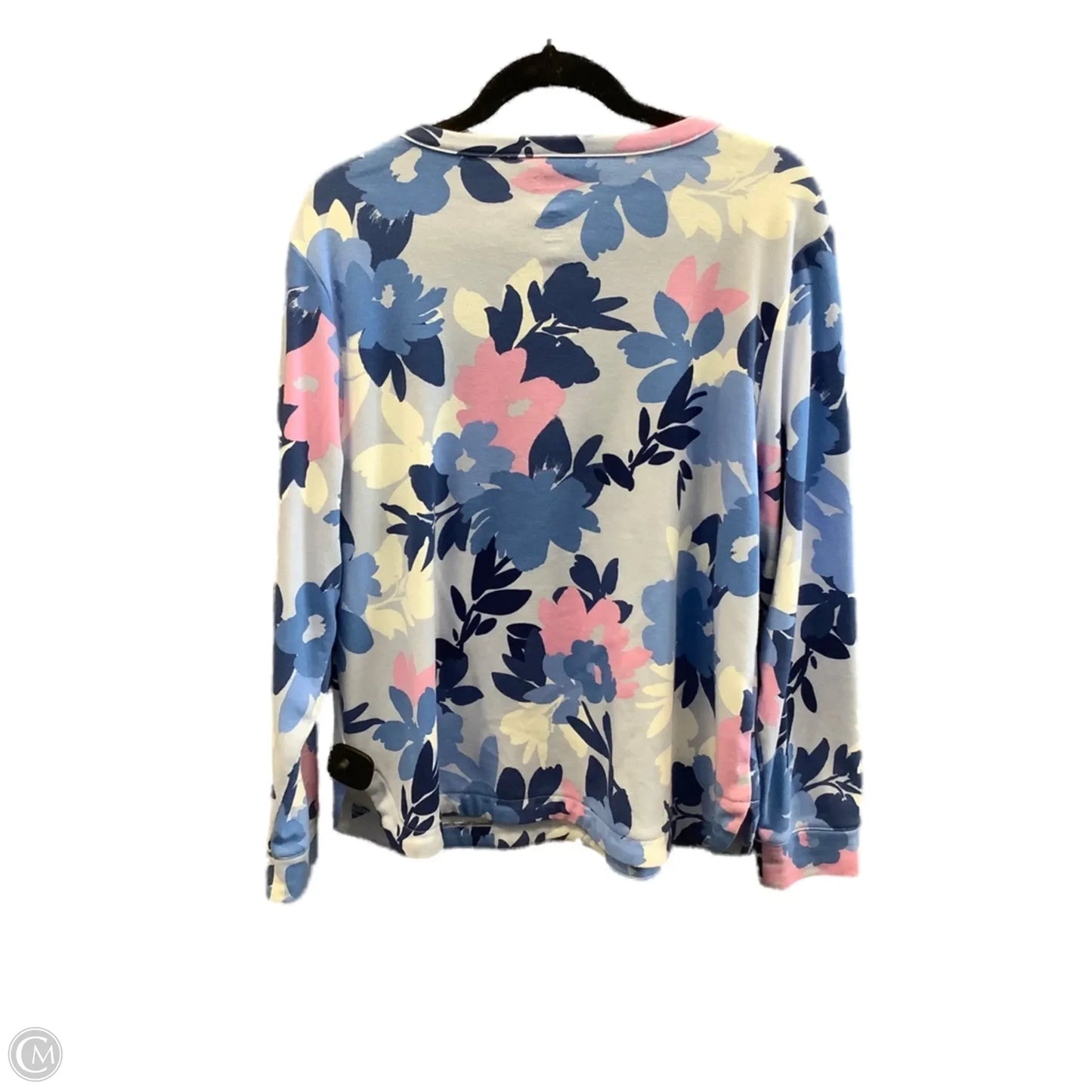 Top Long Sleeve By Croft And Barrow In Blue, Size: Xlp