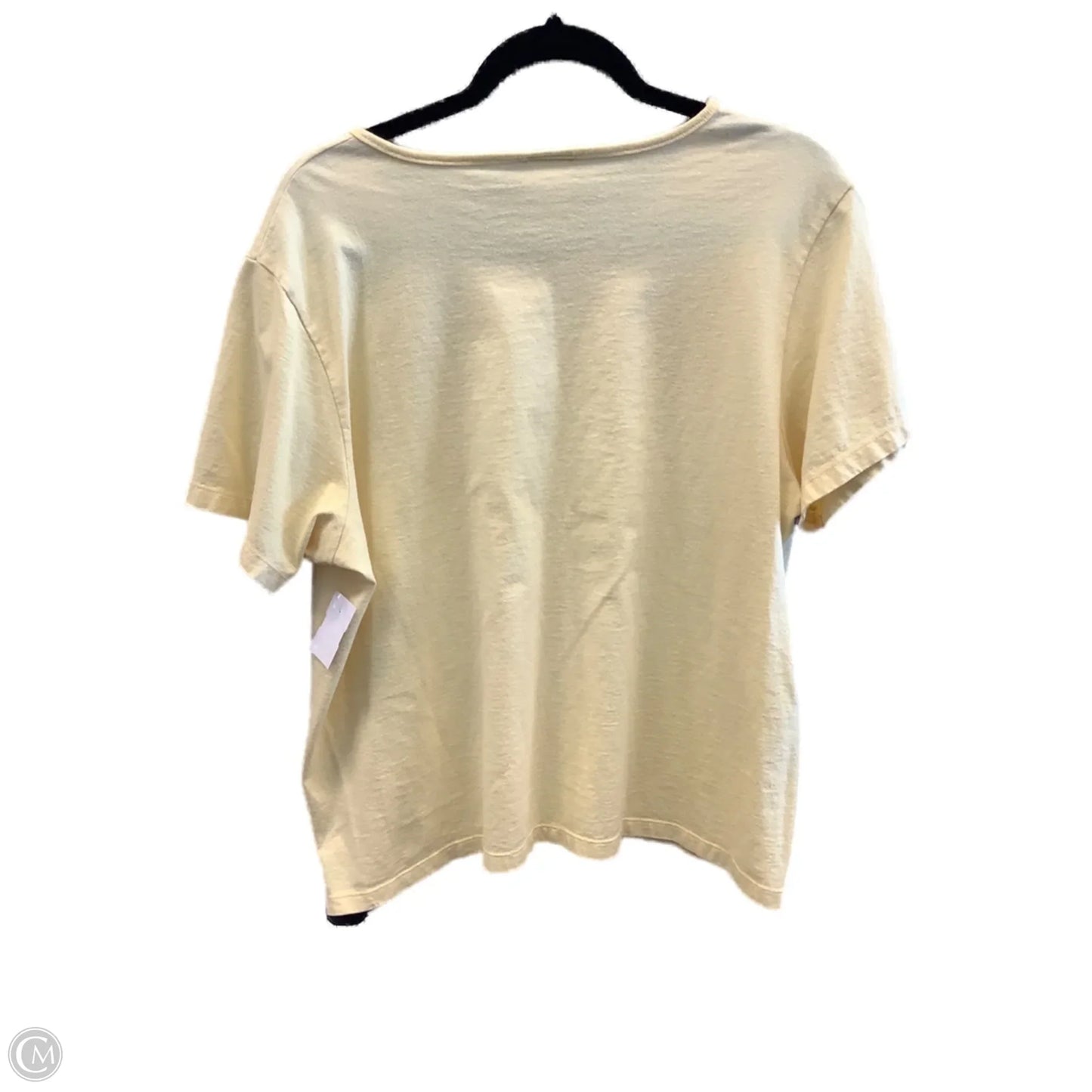 Top Short Sleeve By Sonoma In Yellow, Size: Xl