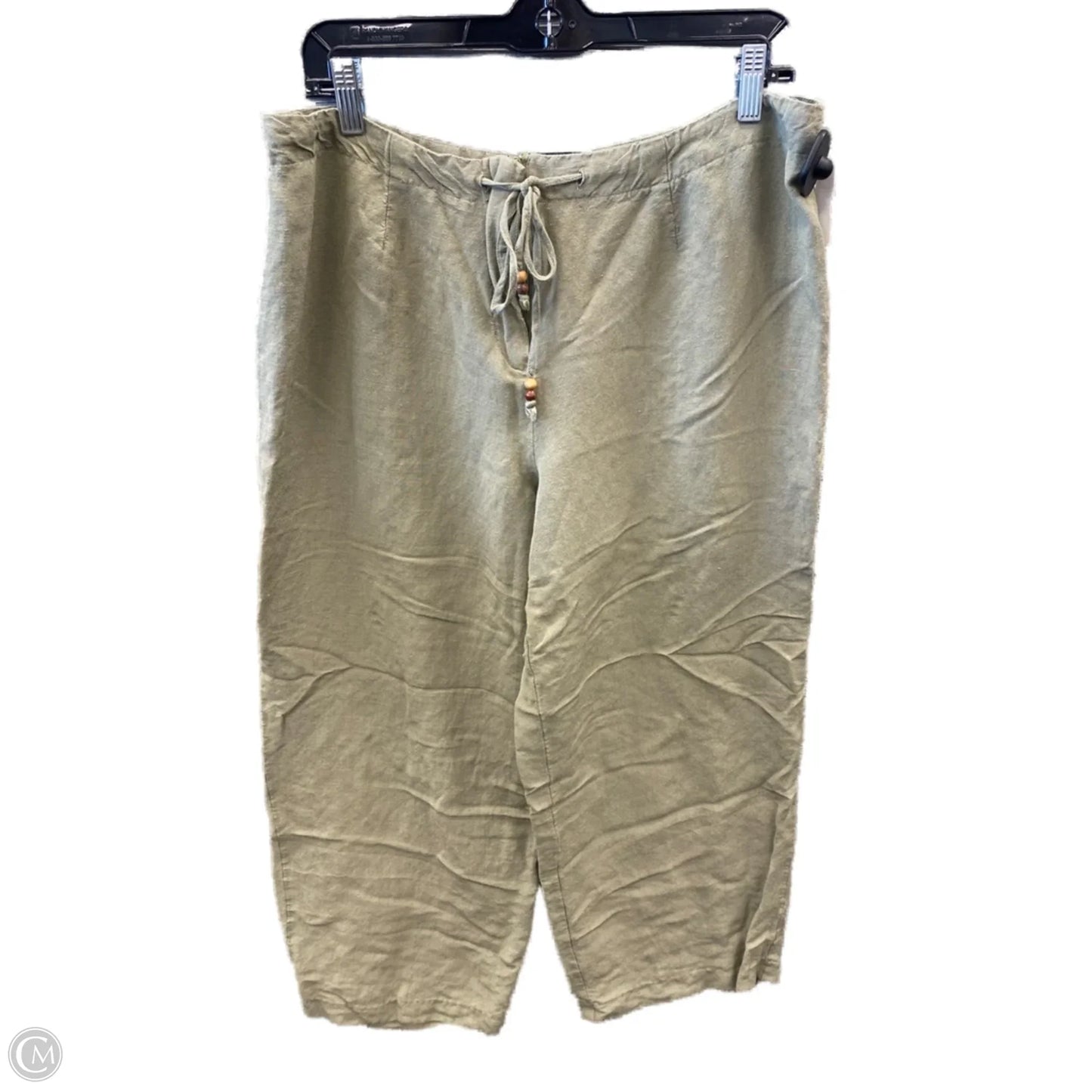 Pants Linen By Fashion Bug In Green, Size: 12