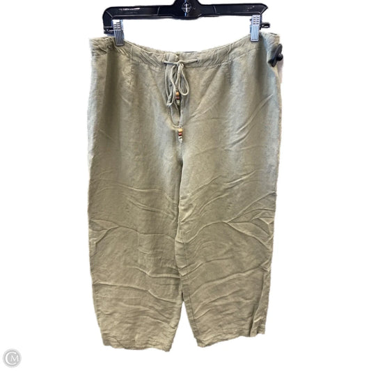 Pants Linen By Fashion Bug In Green, Size: 12