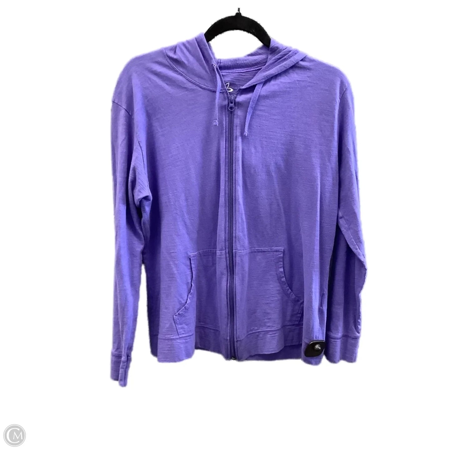 Top Long Sleeve By Hanes In Purple, Size: L