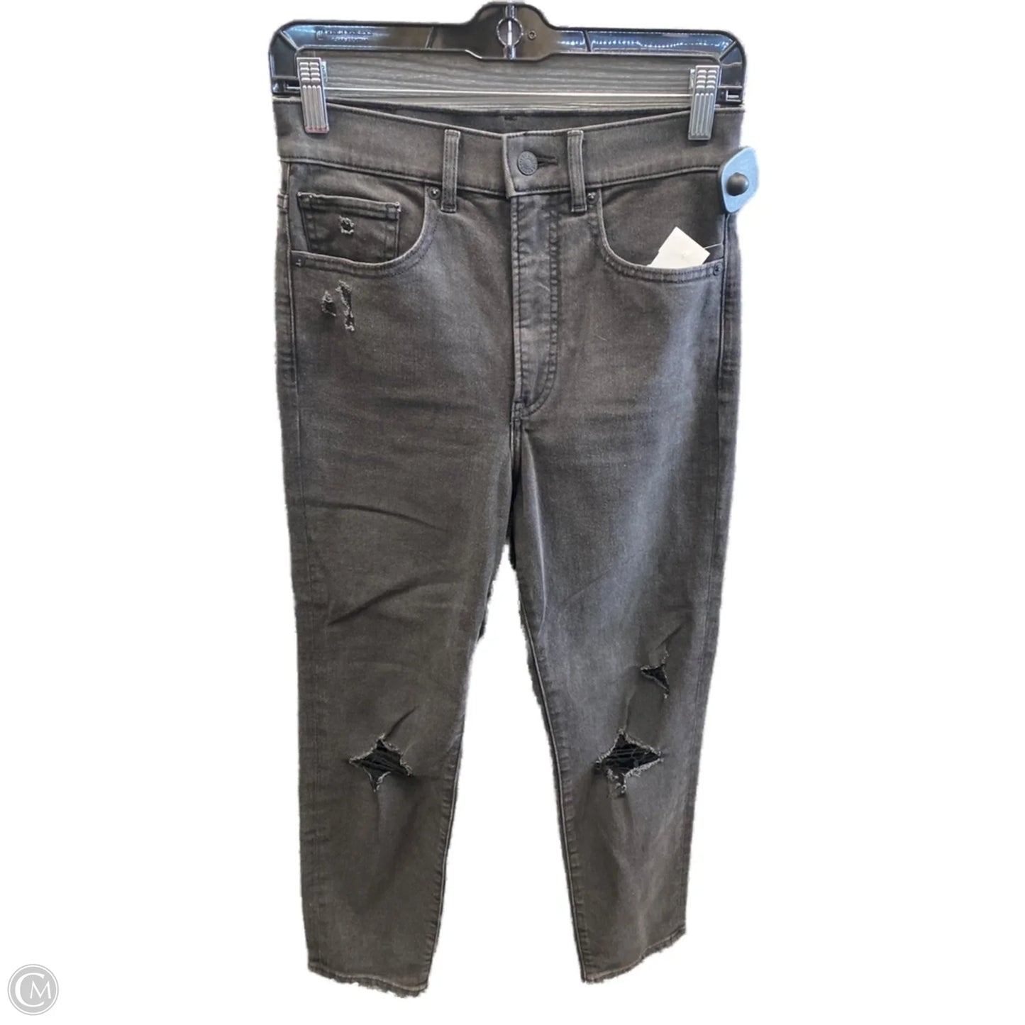 Jeans Skinny By Express In Black Denim, Size: 4