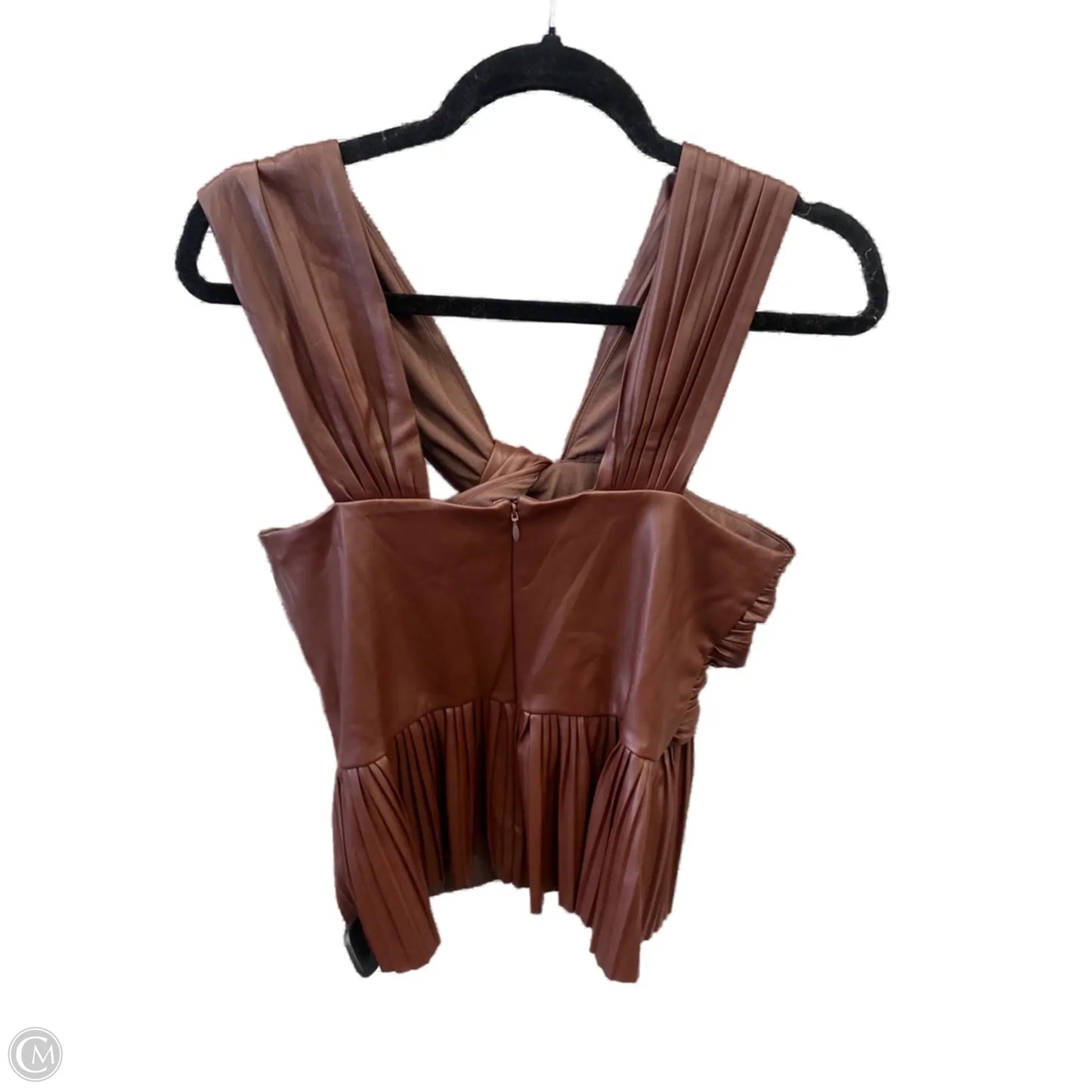 Top Sleeveless By Express In Brown, Size: M
