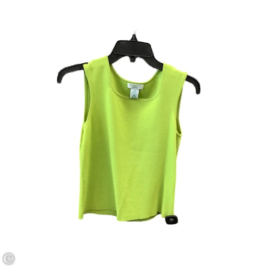 Top Sleeveless By Laura Ashley In Green, Size: Sp