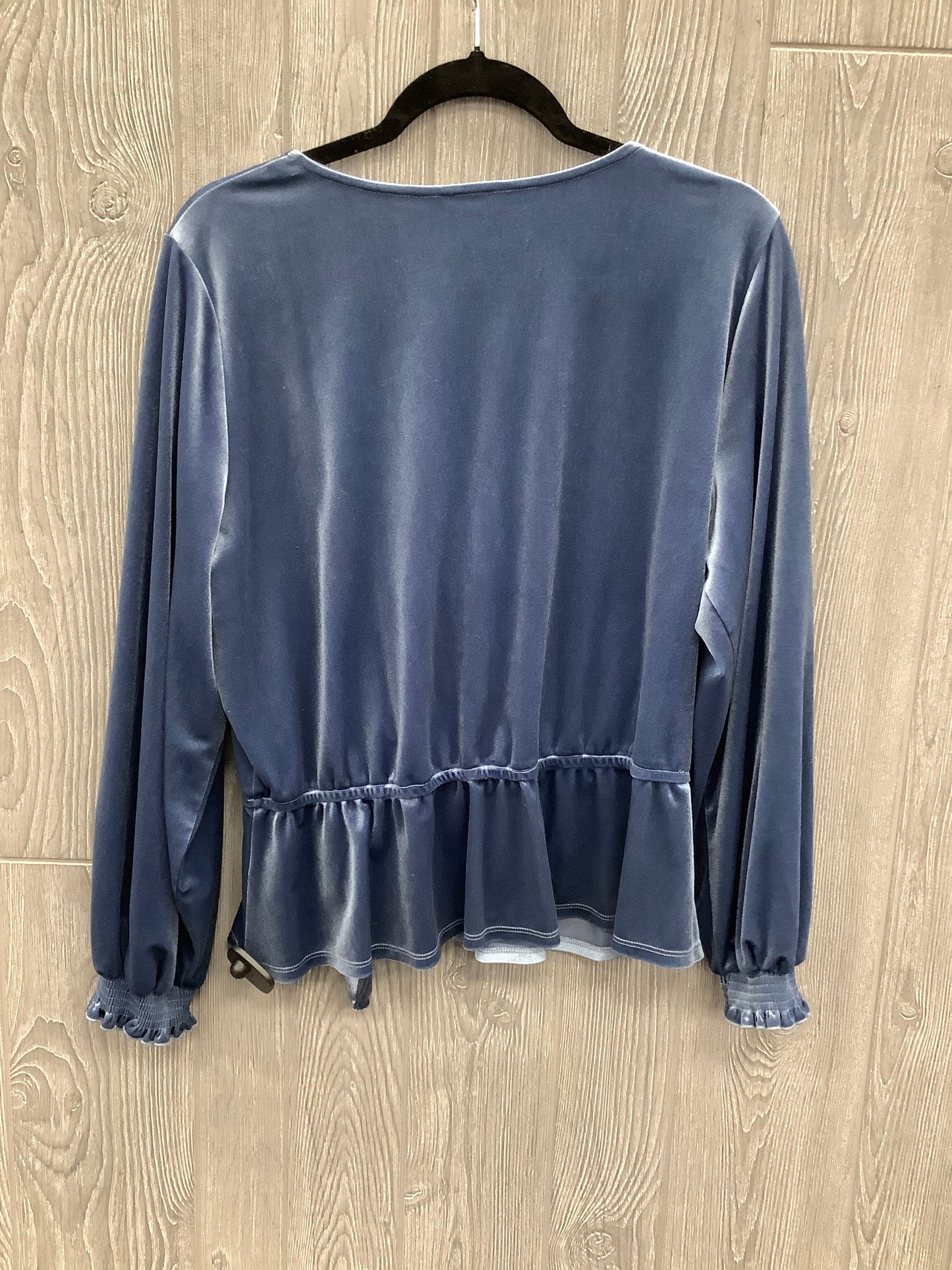 Top Long Sleeve By Lc Lauren Conrad In Blue, Size: Xl