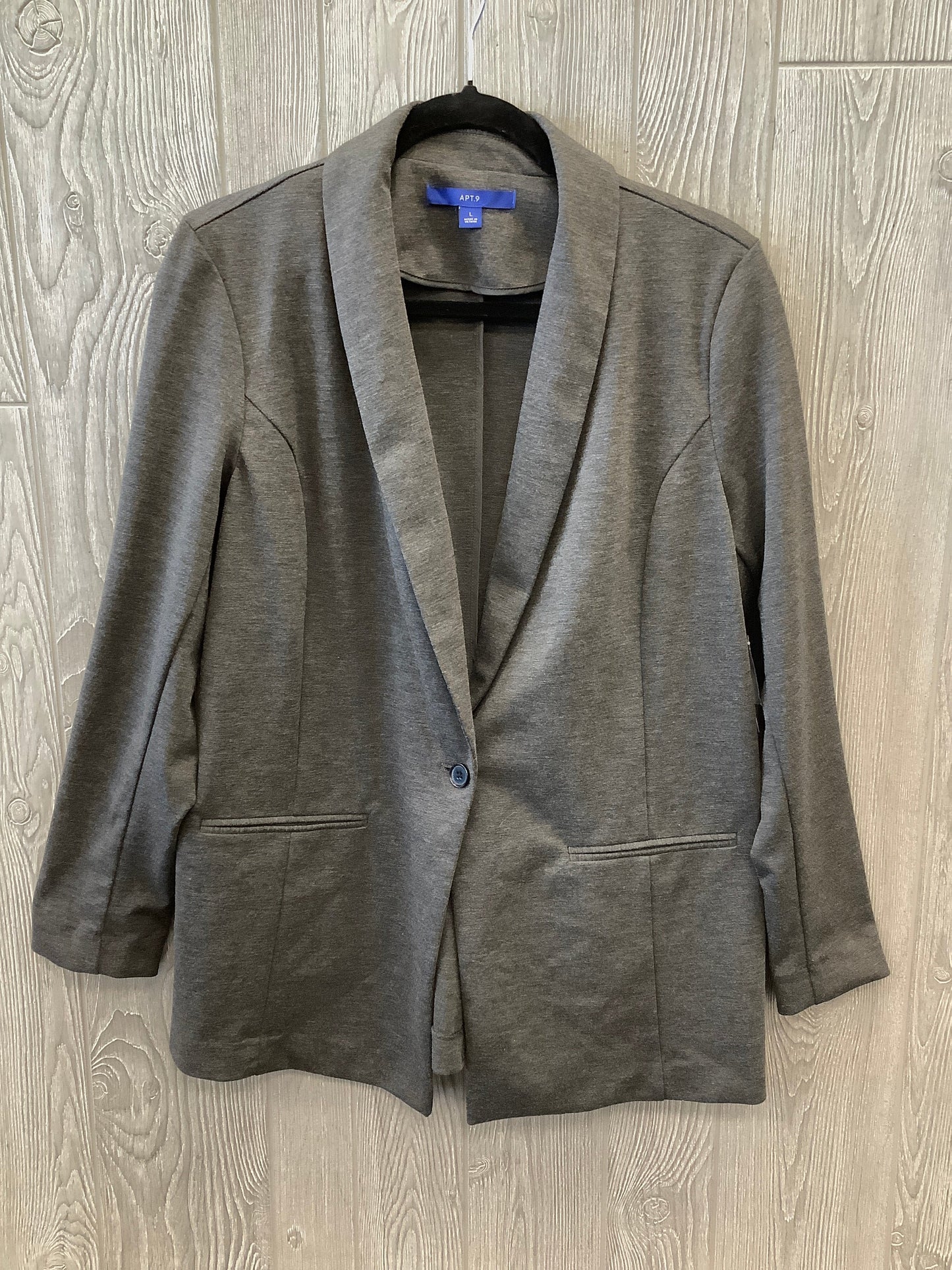 Blazer By Apt 9 In Grey, Size: L