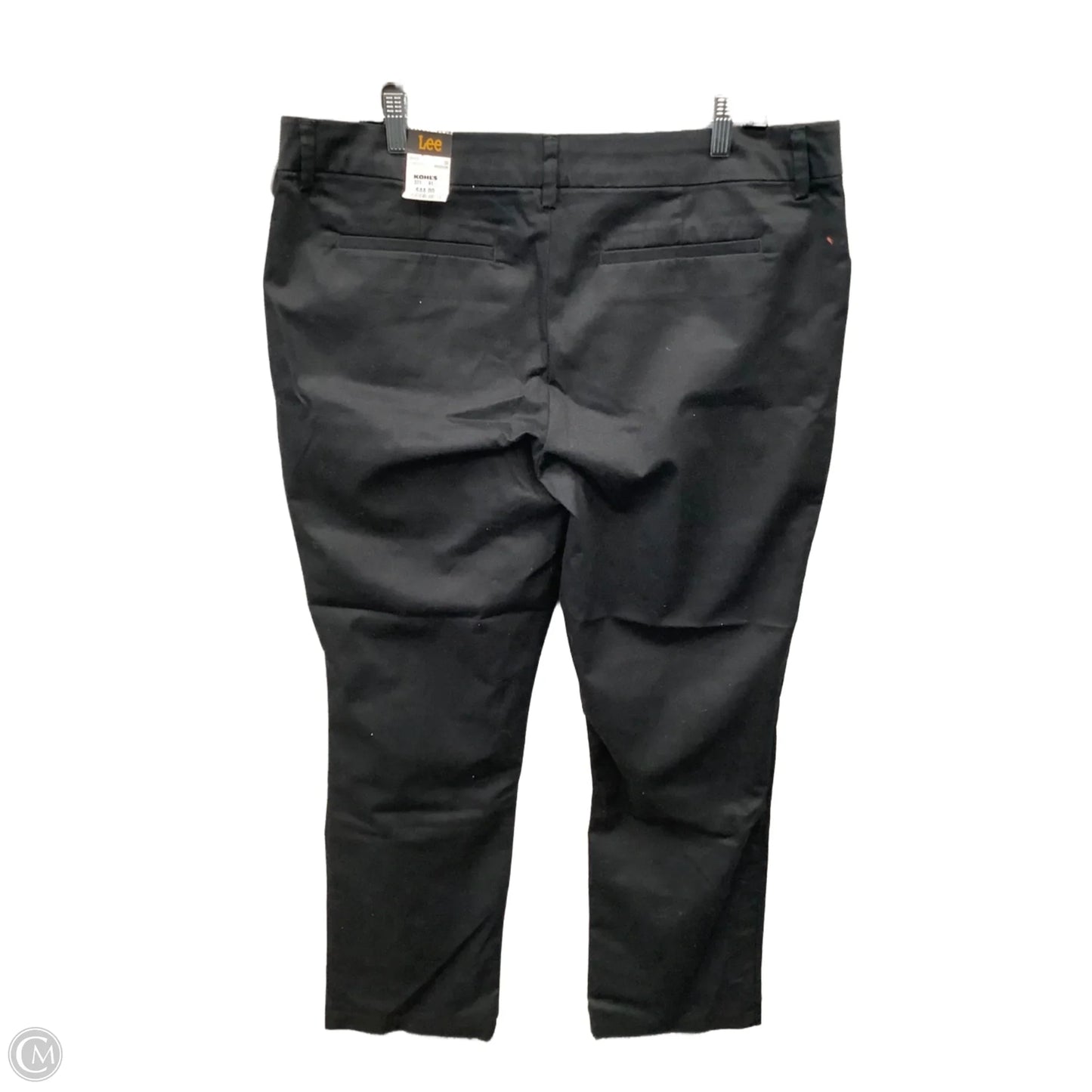 Jeans Straight By Lee In Black, Size: 18