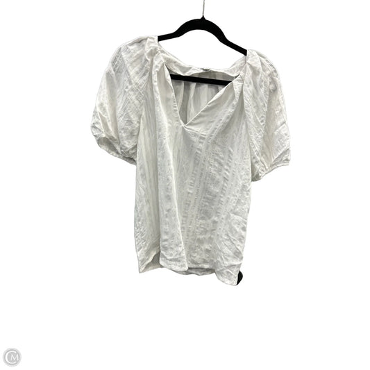 Top Short Sleeve By A Pea In The Pod In White, Size: S