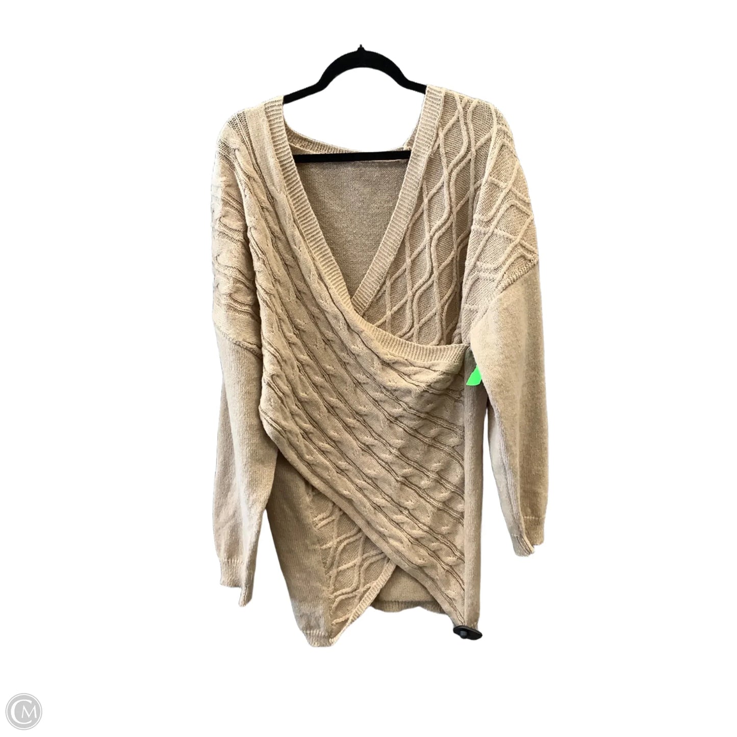 Dress Sweater By Clothes Mentor In Tan, Size: 3x