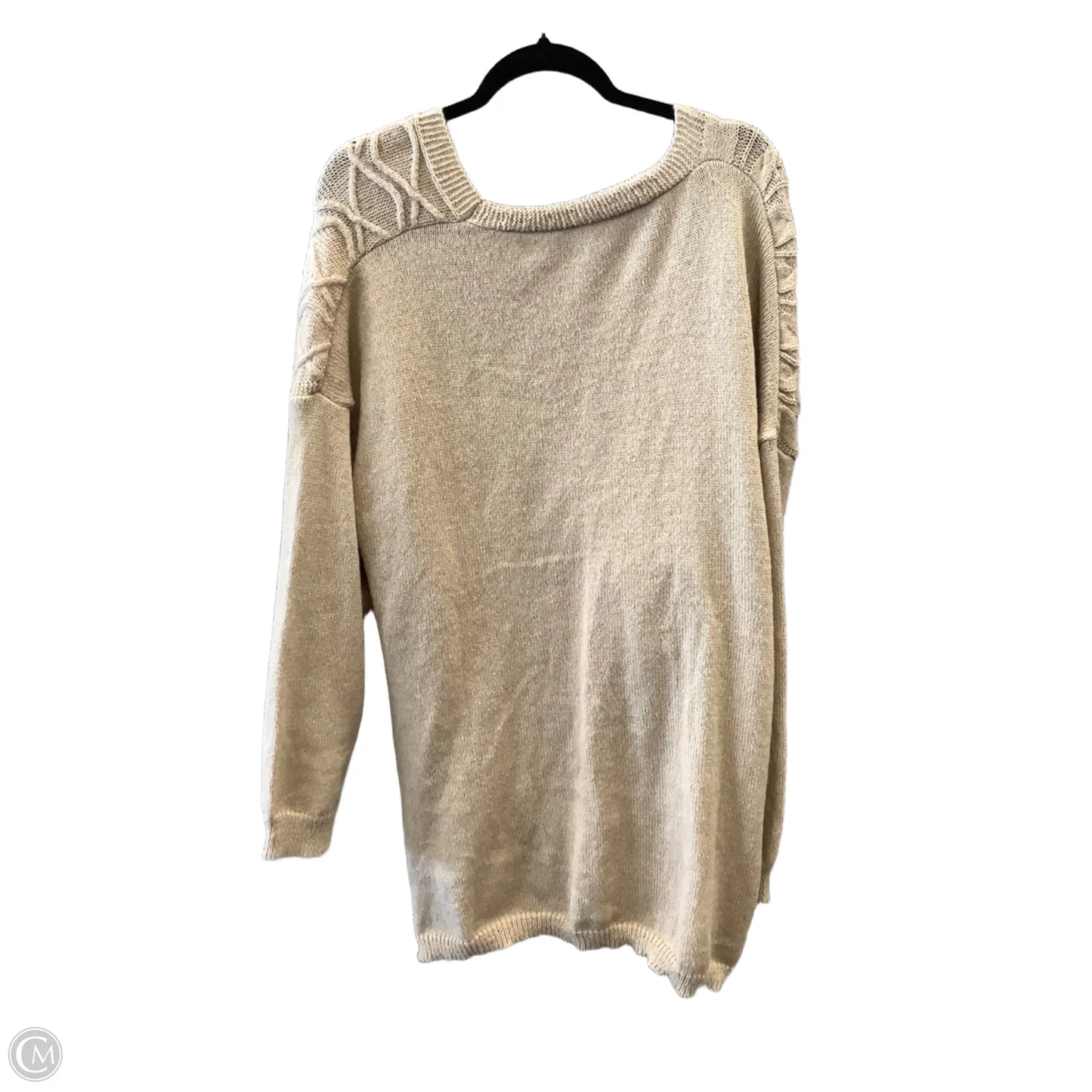 Dress Sweater By Clothes Mentor In Tan, Size: 3x