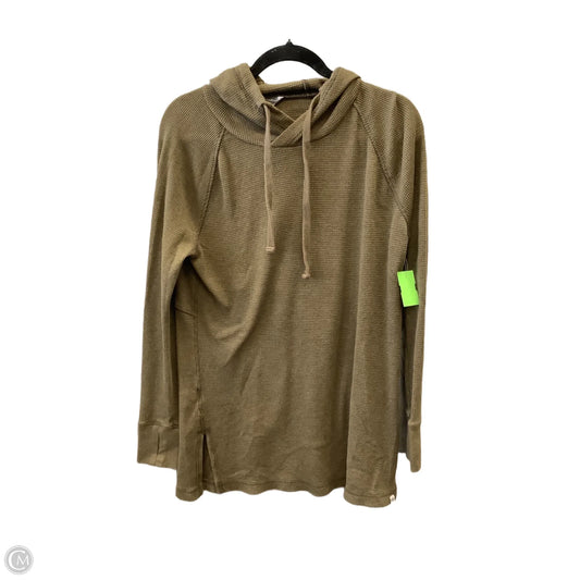 Sweatshirt Hoodie By Eddie Bauer In Green, Size: S